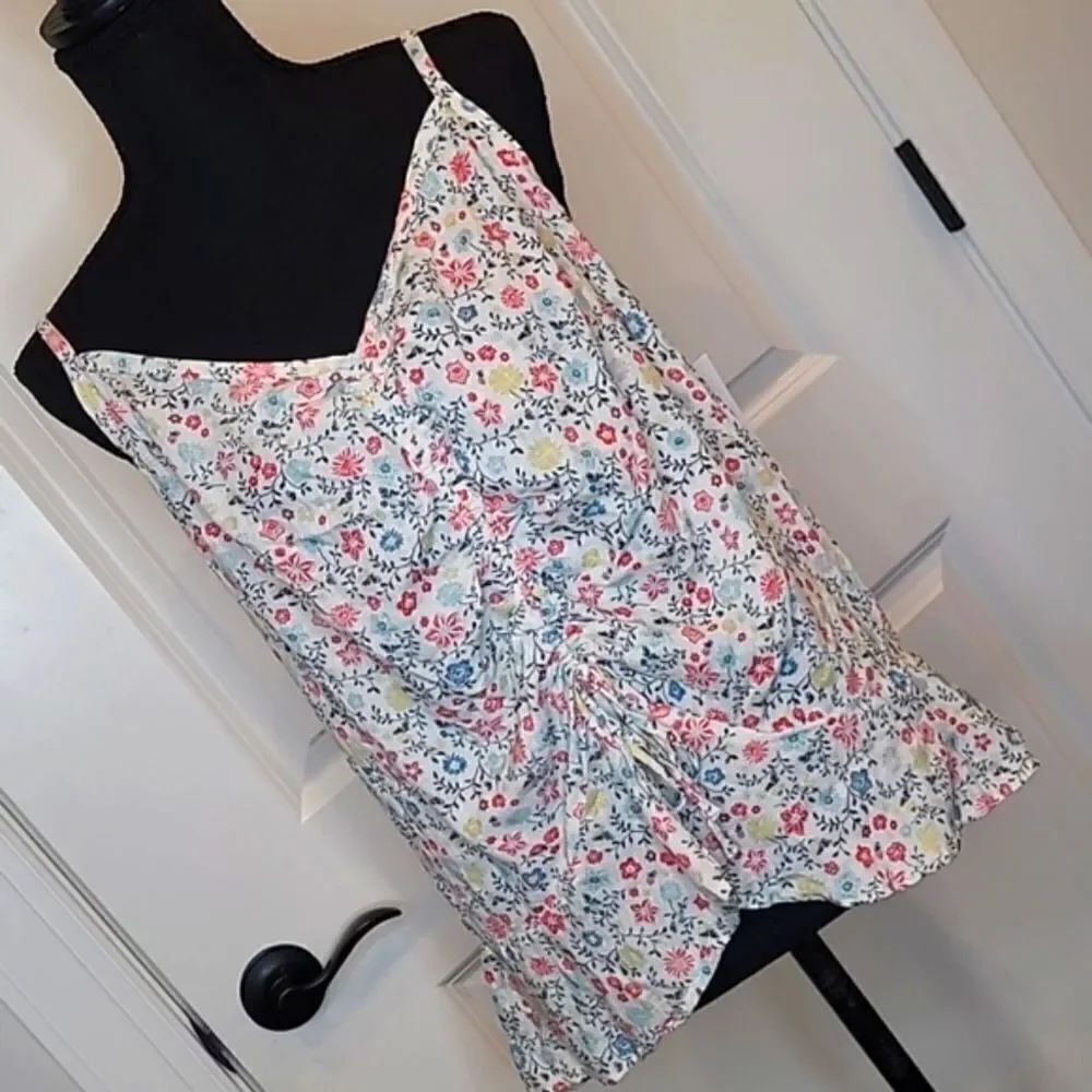 Sonoma White with Floral Print Tank Top